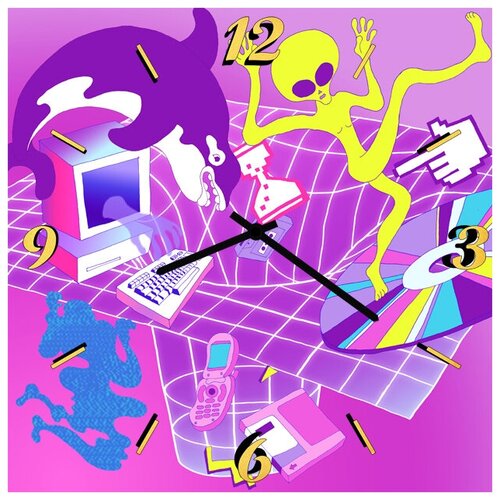 фото Svs настенные часы svs 4001754 инопланетянин в мире гаджетов