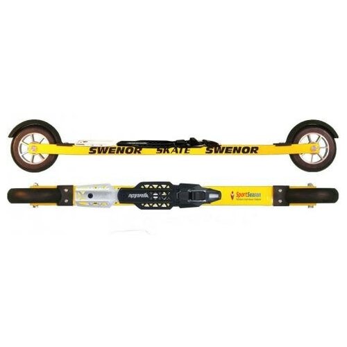 Комплект лыжероллеры SWENOR Skate колесо №1 ,(быстрое)100mm+Rottefella Rollerski Skate Bulk NNN