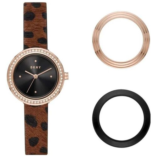 фото Наручные часы dkny sasha, золотой, черный