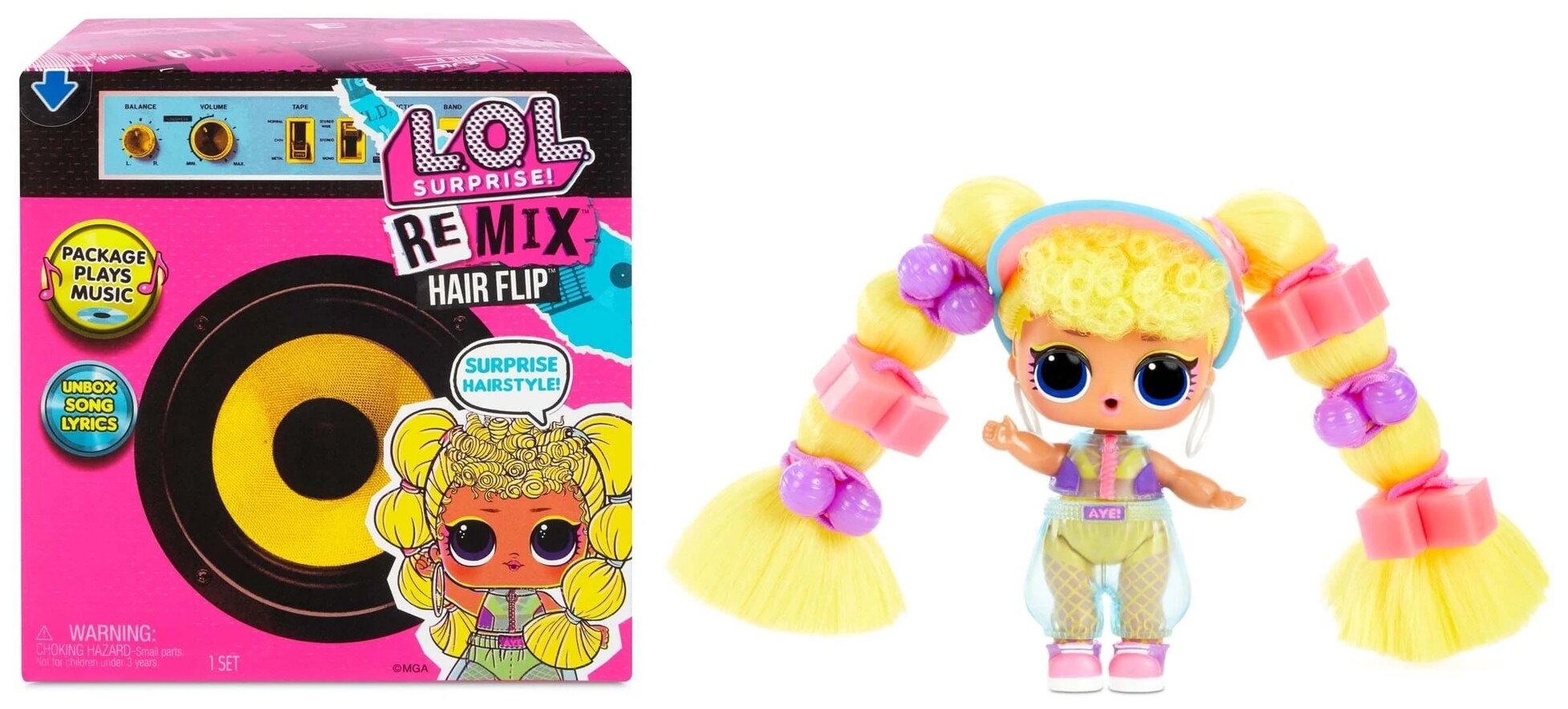 Кукла-сюрприз L.O.L. Surprise Remix Hair Flip Dolls 566977