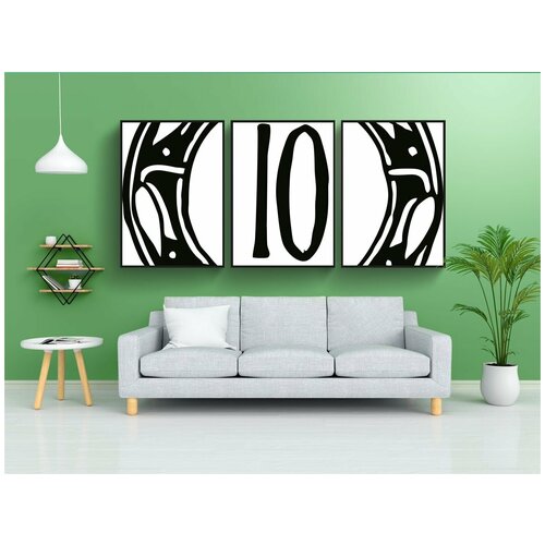 фото Набор модулных постеров для интерьера "номер, глава, день рождения" 60x90 см. в тубусе, без рамки lotsprints