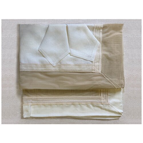 2 скатерти 1022 170х280 и 120х220 + 12 салфеток, Gamba