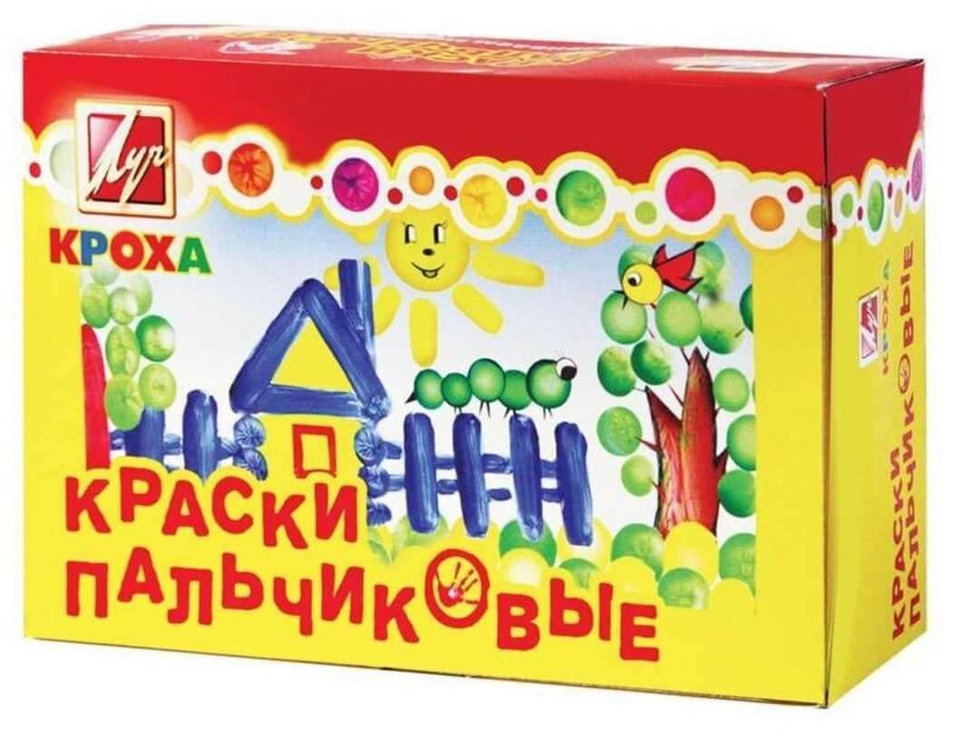 Краски пальчиковые Луч 6 цветов, 40 мл (24С1508-08)