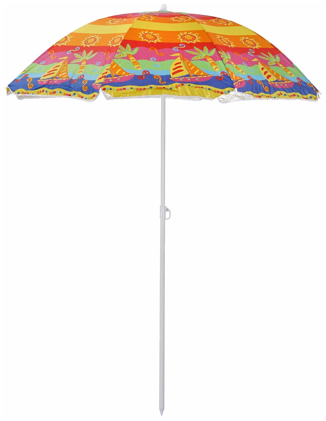 Пляжный зонт, 1,55м, ткань "Африка" в чехле - фотография № 1