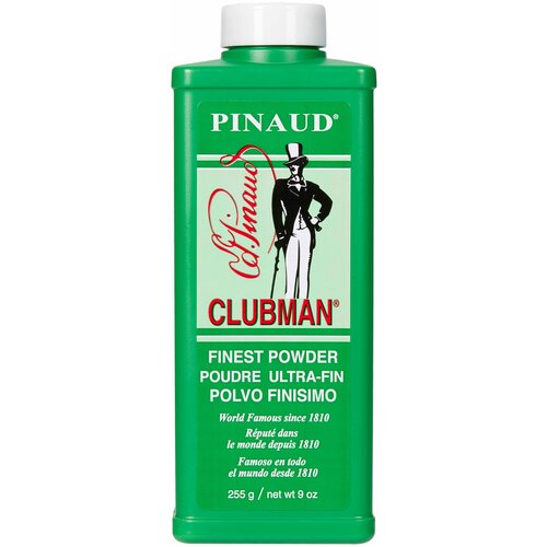 Clubman Finest Powder Ultra-Fin Тальк супер-легкий (белый), 255гр