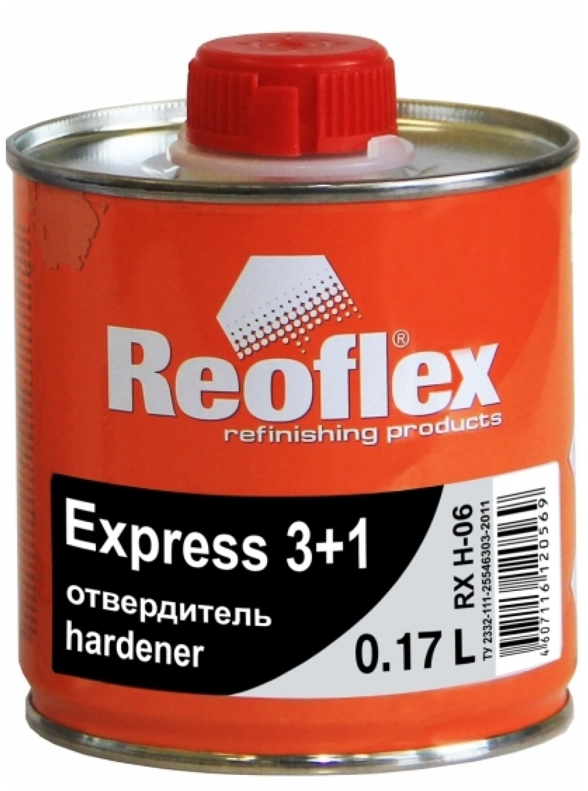 Отвердитель Reoflex RX H-06 для лака Express 3+1 0,17 л REOFLEX RX H-06/170 | цена за 1 шт