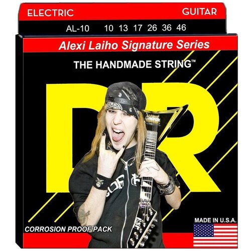 Струны для электрогитары DR String AL-10 dr al 10 alexi laiho струны для электрогитары