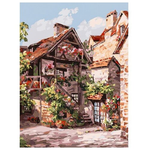 фото Набор для рисования по номерам "франция. кареннак", 30x40 см белоснежка