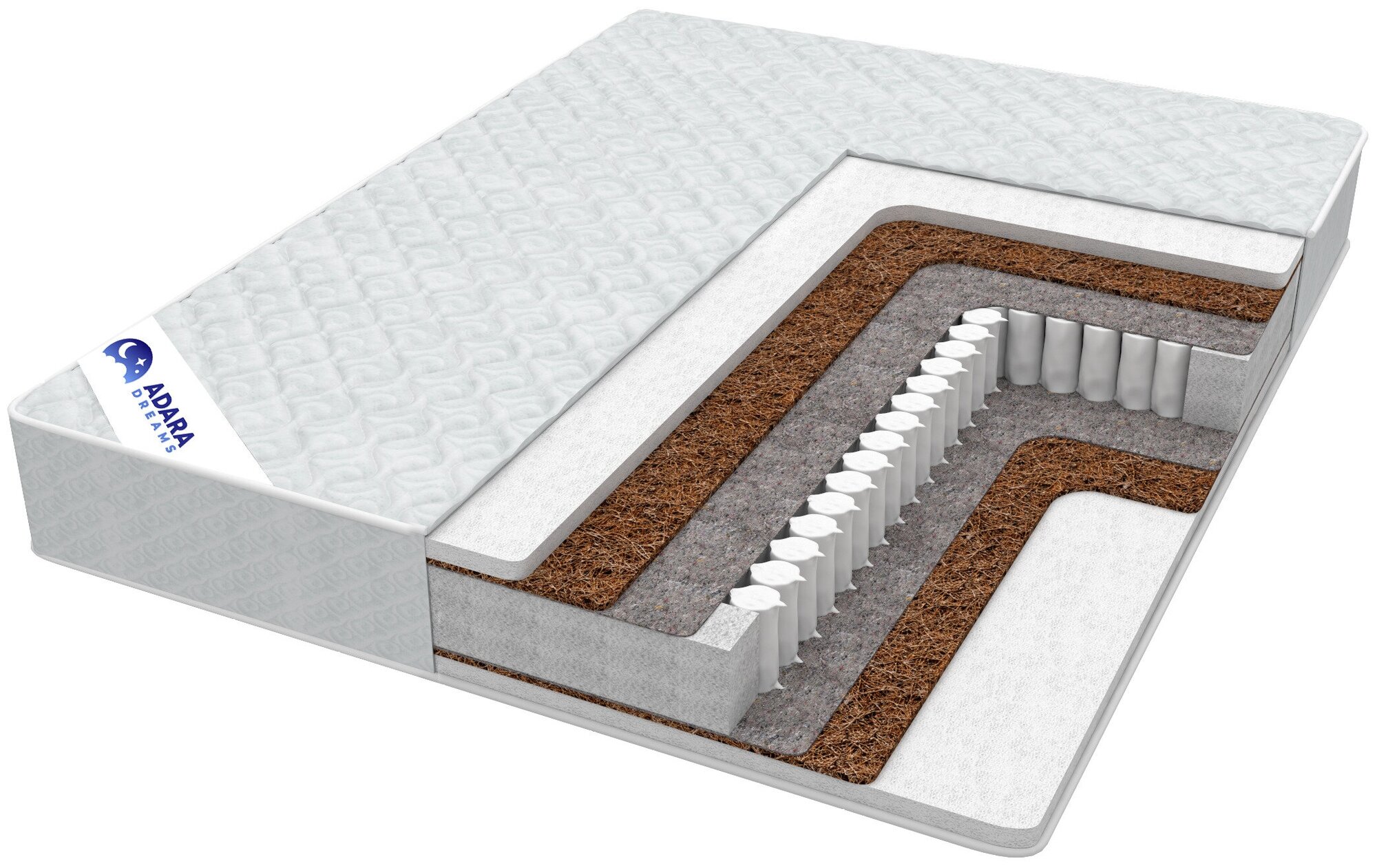 Матрас Lite Orto cocos 180х200 см, Независимые пружины - фотография № 1