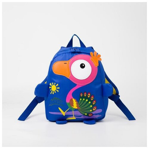 фото Рюкзак детский, отдел на молнии, цвет синий qwen