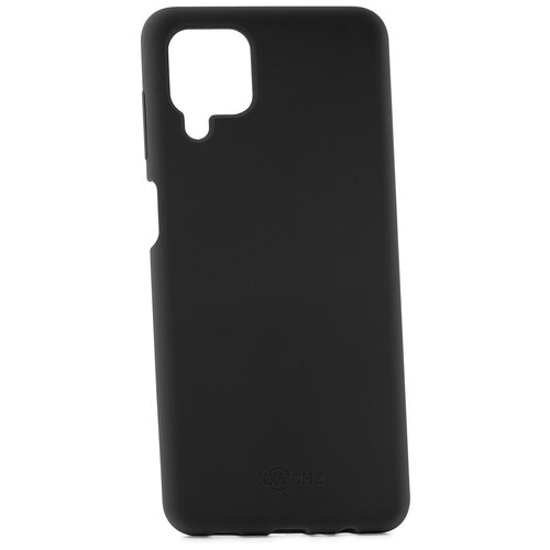 фото Чехол на samsung galaxy a12 kruche silicone plain black кruче
