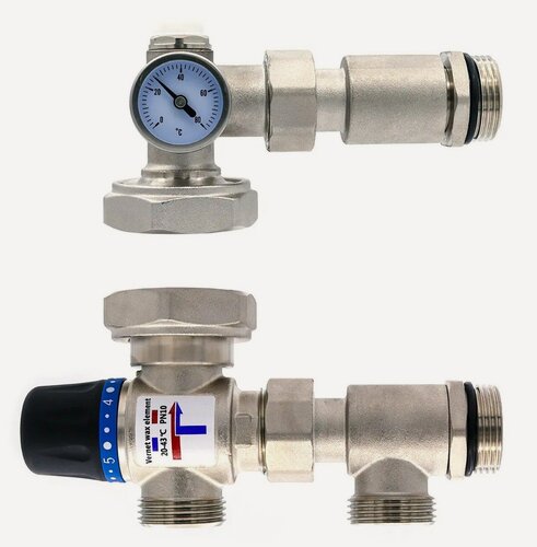 Изображение товара Универсальный насосно-смесительный узел для теплого пола KVS 2,6 20С-45С "ViEiR" VR204-A