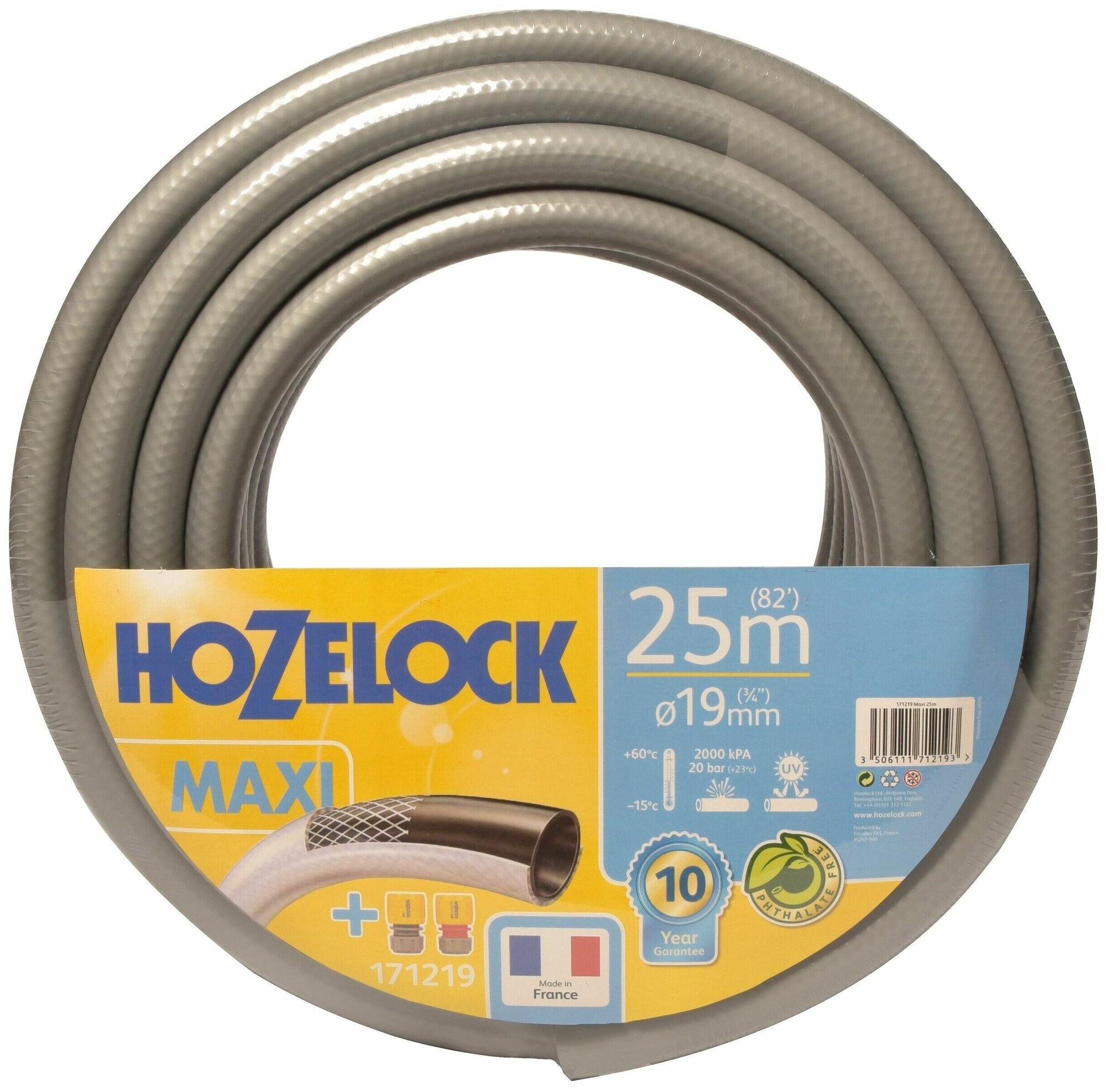 Шланг Tricoflex Maxi 3/4" длиной 25м и коннекторы HoZelock 171219 - фотография № 1