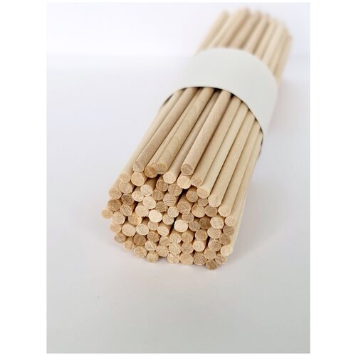 Палочки для леденцов круглые деревянные ВсеПалочки - 500 шт, 15см х 0,3см/Дюбели для кондитерских изделий