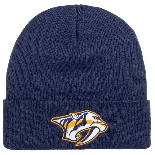 фото Шапка вязаная american needle 21019a-nap nashville predators cuffed knit nhl, размер one