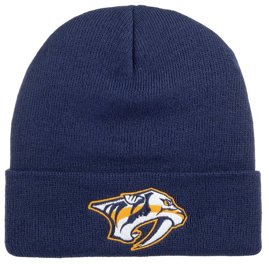 Шапка с отворотом AMERICAN NEEDLE 21019A-NAP Nashville Predators Cuffed Knit NHL 