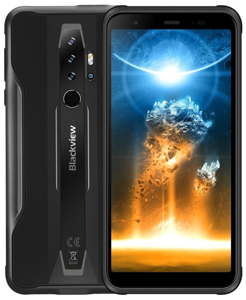 Смартфон BLACKVIEW BV6300 32 Гб RAM 3Гб черный Наличие 3G LTE OS Android 10.0/Screen 5.7" 720 x 1440 IPS-LCD Dual SIM 1xUSB type C 1xРазъем для наушников 1xСлот MicroSD карты 2xЛоток под карту типа N