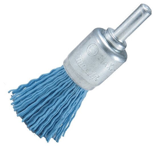 Щетка нейлоновая кистевая Makita (d12 мм, синяя, G240, 6 мм), - фото №1