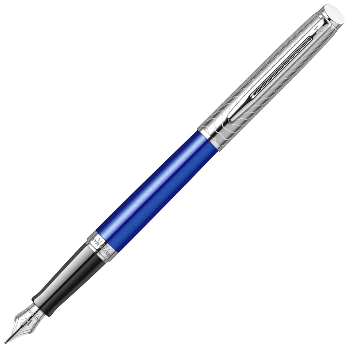 Перьевая ручка Waterman Hemisphere Deluxe Blue Wave CT перо F (2043217)