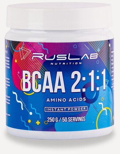 Изображение товара Аминокислота BCAA 2:1:1 (250 гр), вкус натуральный