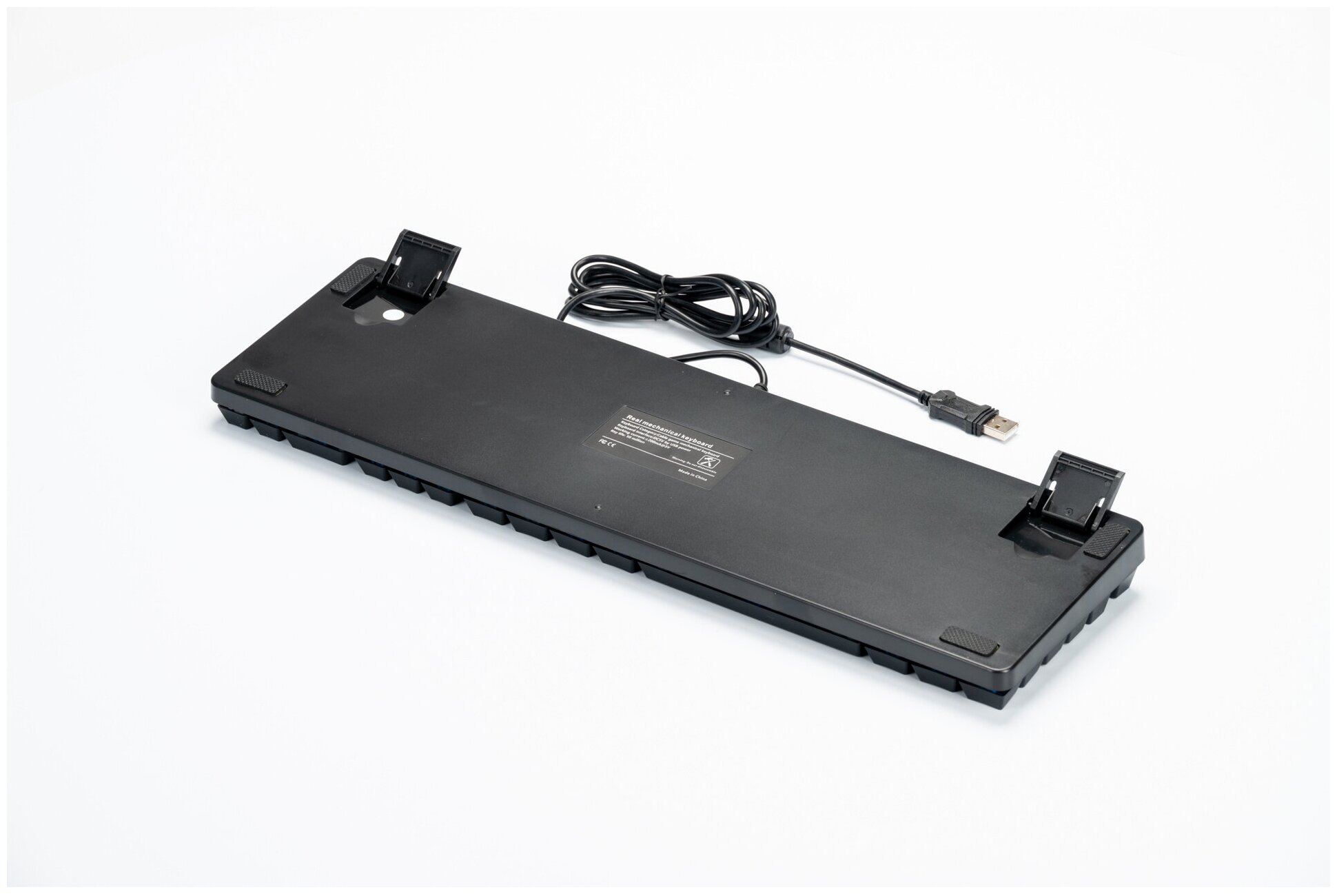 Клавиатура механическая ELfoC MG-104-901 с подсв. и пылевлагозащитой Outemu Blue экв. перекл.Gateron,Cherry MX Blue 60г, 2.2мм, 4мм, кабель 1.6м