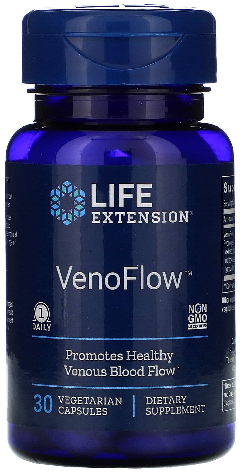 Капсулы Life Extension VenoFlow, 50 г, 30 шт.