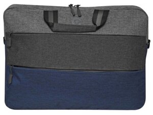 Сумки и рюкзаки для ноутбуков Сумка для ноутбука 15,6" Continent CC-212 Blue полиэстер, нейлон, серый, синий, 400*300*60мм