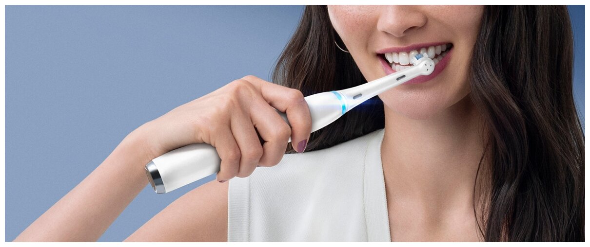 Электрическая зубная щетка Oral-B iO 7 Black Onyx Blend-a-med - фото №8