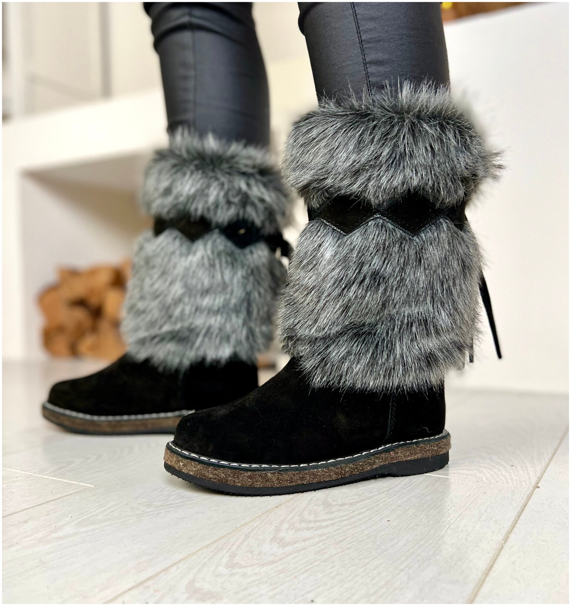 Купить Унты женские "Чернобурка" за 6559р. с доставкой