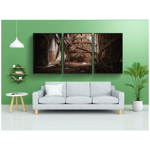 фото Набор модулных постеров для интерьера "сарай, ларек, ферма" 60x90 см. в тубусе, без рамки lotsprints