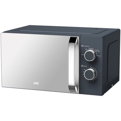 Микроволновая печь JVC 20 литров с зеркальным стеклом таймером на 35 минут 6 уровней мощности авторазмораживание 700 Вт 6867₽