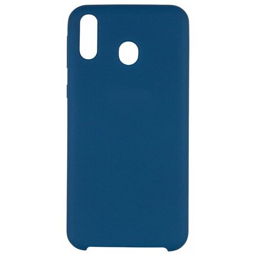 Чехол силиконовый Samsung Galaxy A20/А30/M10S, Silicone case, синий