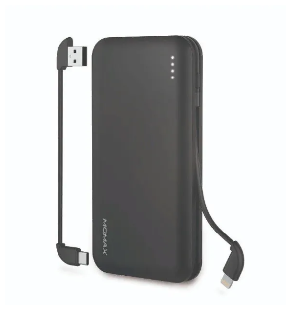 Аккумулятор MOMAX iPower Minimal 5 10000 mAh, черный