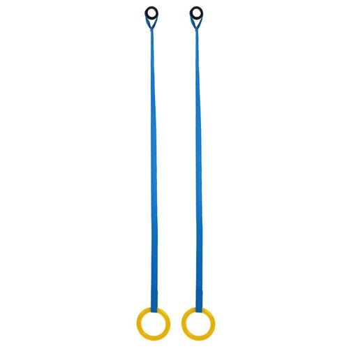 Кольца гимнастические для ДСК на стропе, цвет микс протектор для веревки 50 см