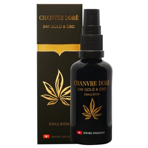 Эмульсия со скваланом и нанокомплексом 24К GOLD и экстрактом каннабиса CBD Швейцария