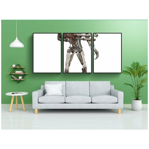 фото Набор модулных постеров для интерьера "робот, будущее, научная фантастика" 60x90 см. в тубусе, без рамки lotsprints