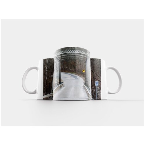 фото Кружка "мост, зима, на открытом воздухе" 320 мл lotsprints