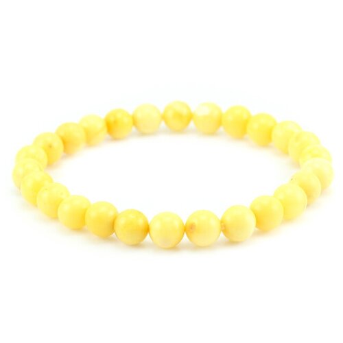 фото Amberholl янтарный браслет «шар лёгкий нежно-медовый»