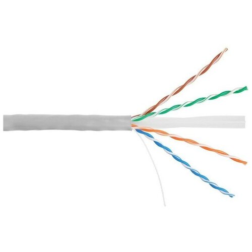Витая пара NIKOLAN UTP кат.6 4 пары CU 305м. серый (NKL 2140A-GY)