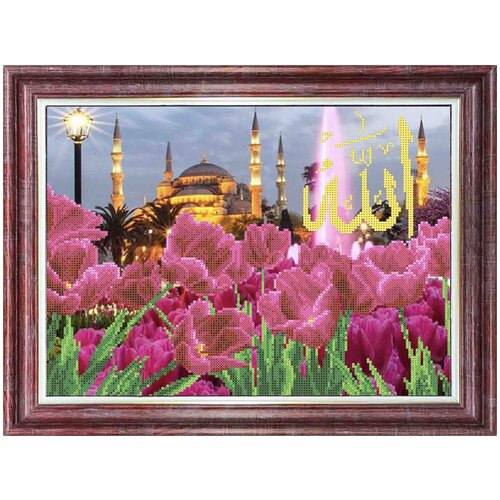 Набор для вышивания «Тюльпаны у Голубой Мечети», 26x35,5 см, Каролинка