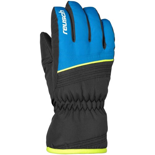 фото Перчатки горнолыжные reusch 2018-19 alan junior black/brilliant blue (inch (дюйм):5.5)