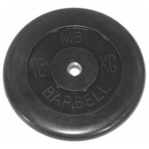 Диск олимпийский Barbell d 51 мм чёрный 15,0 кг