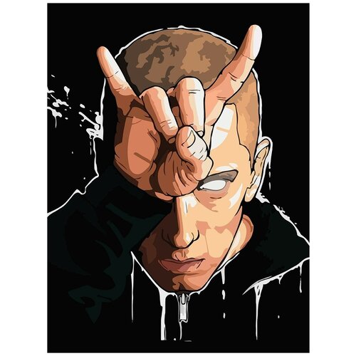 Картина по номерам на холсте Музыка Eminem Эминем - 6297 В 30x40 картина по номерам на холсте eminem 175 30x40