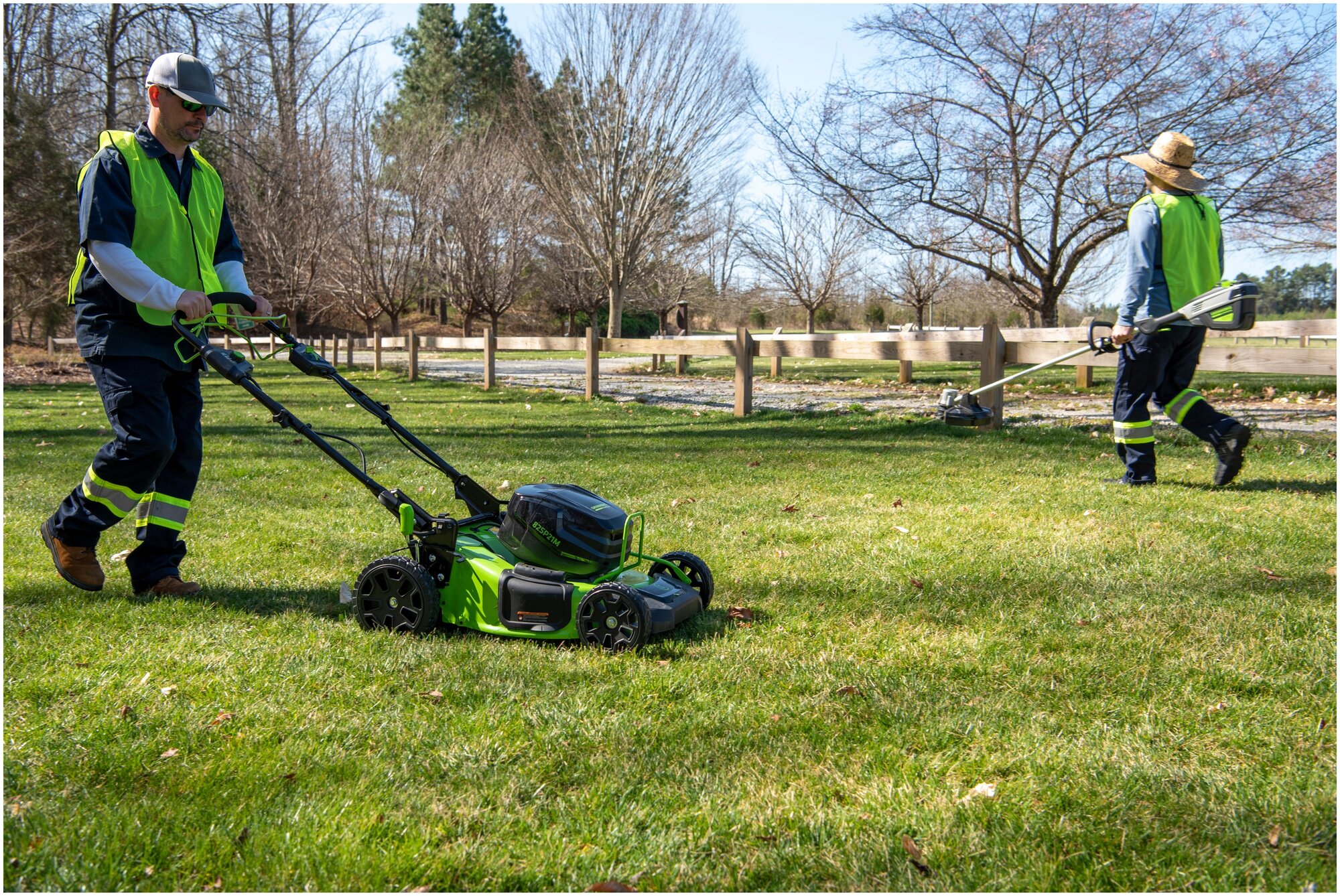 Аккумуляторная газонокосилка Greenworks GC82LM51SP2 без АКБ и ЗУ - фотография № 17