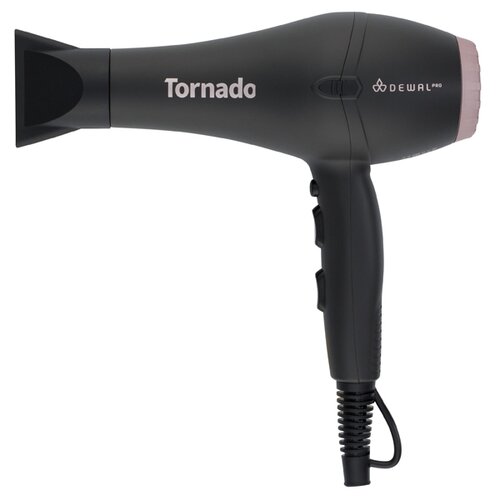 Фен DEWAL PRO 03-8010 Tornado, серый фен для волос tornado 2300w 03 8010 black 2 насадки