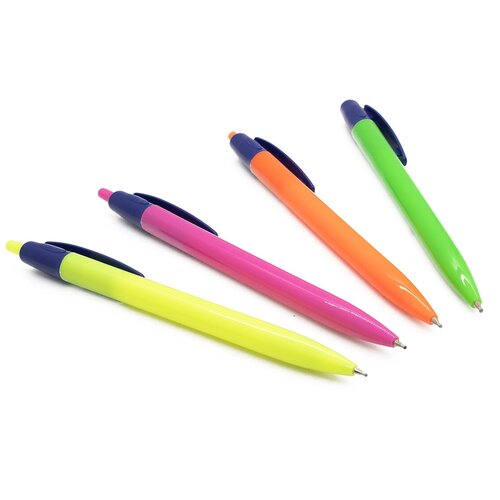 DV-12250 Ручка авт. син. на масляной основе цветной корпус ассорти, 12 шт