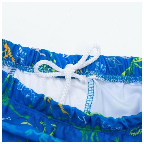 фото Котмаркот плавки купальные для мальчика, цвет синий/динозавры, рост 104 см