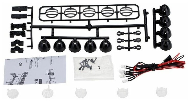 Передние светодиодные прожекторы на кузов для краулеров 1/10 черный