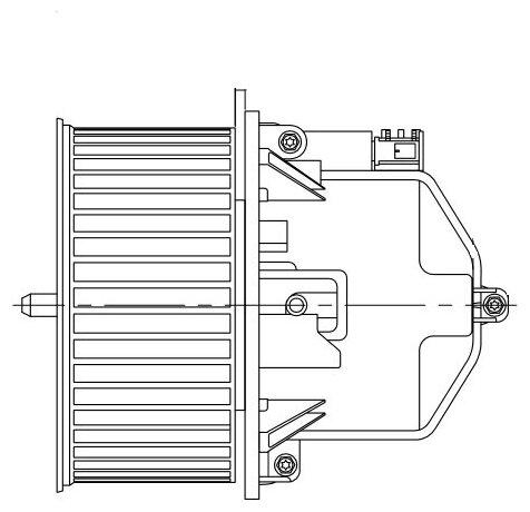 Э/вентилятор отоп. для а/м Land Rover Freelander II (06-)/Volvo XC70 (07-)/XC60 (08-)