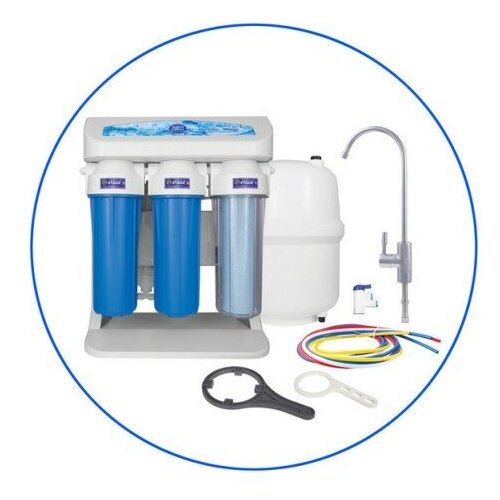 Фильтр с обратным осмосом Aquafilter Elite 7G 7-cтупенчатый в бело-голубом корпусе